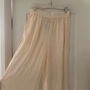 LSCN Cream Wide-Leg Pants